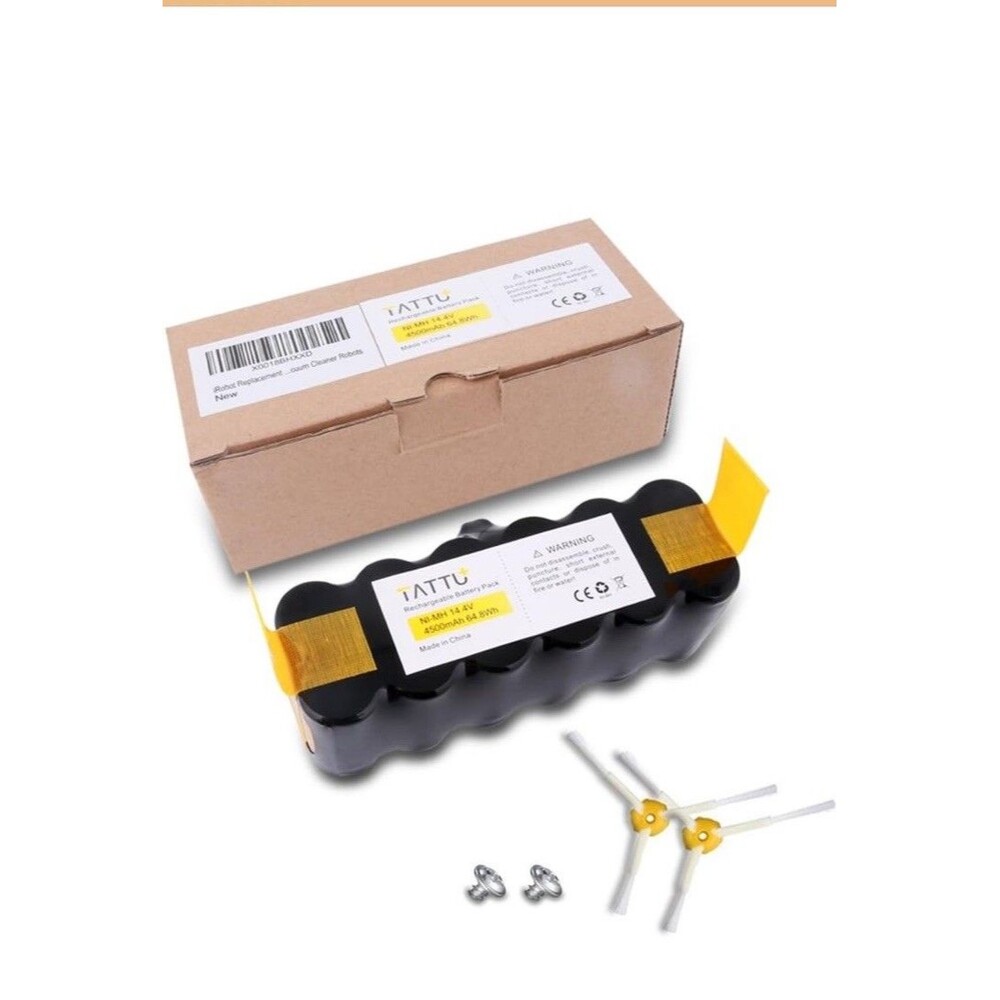 TATTU 14.4v 4500mAh Replacement Battery for iRobot Roomba 500 600 700 800 900